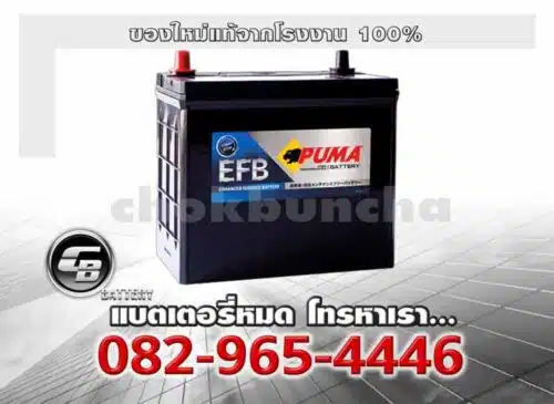 Puma แบตเตอรี่ EFB N55L SMF 80B24L Genuine